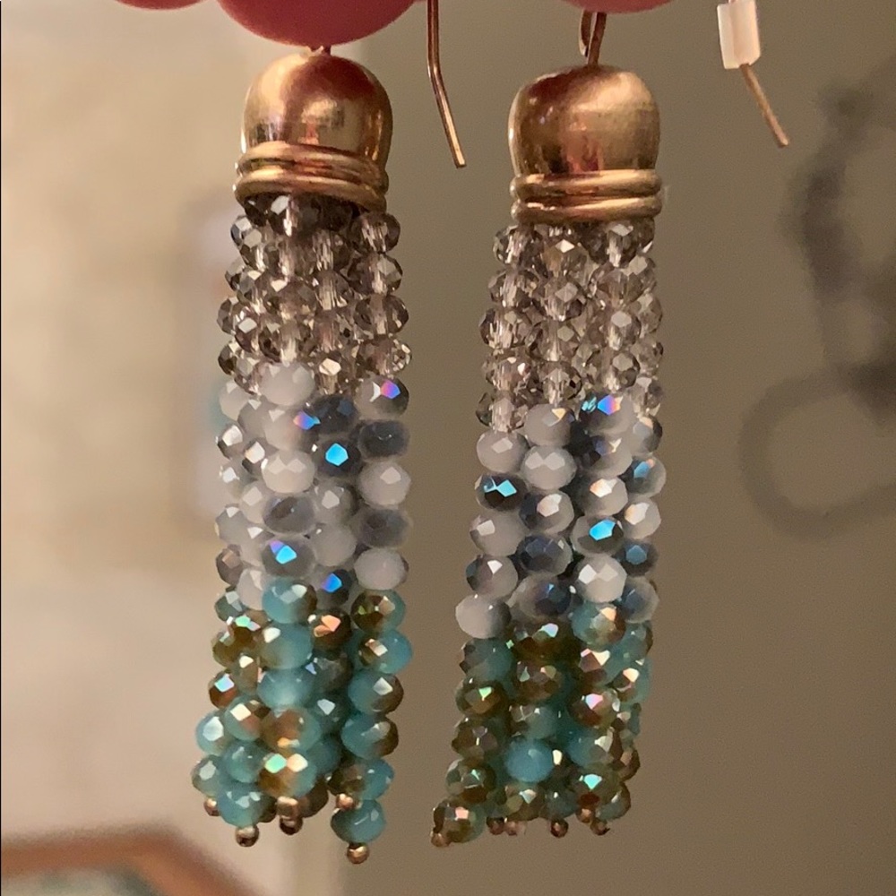 Beaded Tassel Earrings